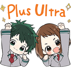 [LINEスタンプ] ヒロアカ×ジョイネット ほのぼのスタンプ