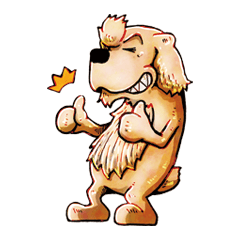 [LINEスタンプ] グータラ犬の生活