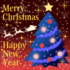 [LINEスタンプ] 飛び出す♡年賀状＆クリスマス＆年末年始