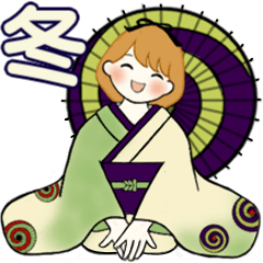 [LINEスタンプ] ふんわりリボンちゃん 12 ♡ 冬(改訂版）