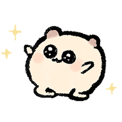 [LINEスタンプ] もっちりはむ らくがき2