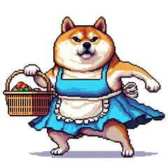 [LINEスタンプ] 鬼嫁な太っちょ柴犬