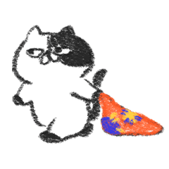 [LINEスタンプ] ぶちねこのずーちゃん