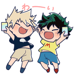 [LINEスタンプ] 僕のヒーローアカデミア×ひだら