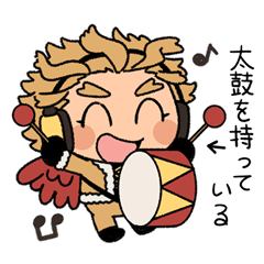 [LINEスタンプ] 超太鼓持ちのホークススタンプ