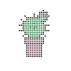 [LINEスタンプ] ゆるーいサボテンちゃん（ドット絵）