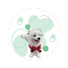 [LINEスタンプ] 幸せシェア犬 リリー