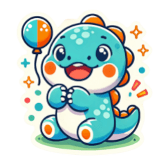 [LINEスタンプ] きょうりゅうの毎日：日常会話＆冬ver.挨拶