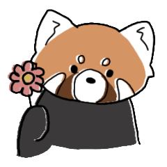 [LINEスタンプ] ゆるレッサーパンダの画像（メイン）