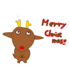 [LINEスタンプ] トナカイ君と雪だるまのメリークリスマス。