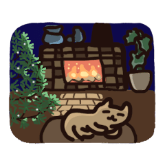 [LINEスタンプ] お部屋ぽかぽか 雪の景色