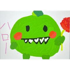 [LINEスタンプ] みどりのゆるよわかいじゅう⭐︎