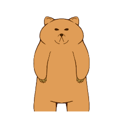 [LINEスタンプ] クマ・キャンベラ・ドゥングリ・モグリン