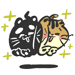 [LINEスタンプ] まるねこププとミミ