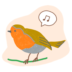 [LINEスタンプ] ロビンとその仲間たち