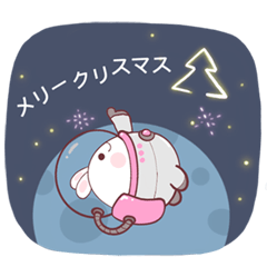 [LINEスタンプ] アリス、小さなウサギ、クリスマス