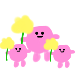 [LINEスタンプ] ピンクのあの子