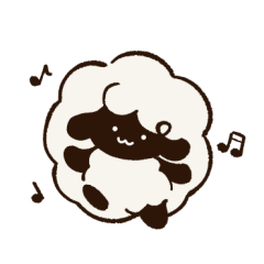 [LINEスタンプ] まんまるひつじのかわいいスタンプ