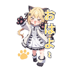 [LINEスタンプ] うちの娘すたんぷ（ねこみみ編）