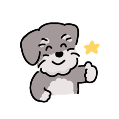 [LINEスタンプ] シュナウザーのダンクくん★敬語ver.