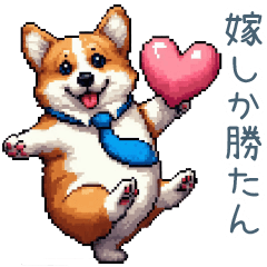 [LINEスタンプ] 旦那用コーギー【連絡・カップル】