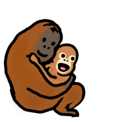 [LINEスタンプ] オランウータンベイビーズ10