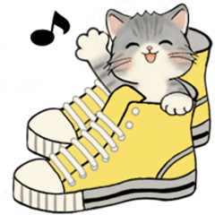 [LINEスタンプ] 笑顔を運ぶ猫たち♡ 基本(リニューアル版）