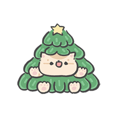 [LINEスタンプ] ふわふわスター-クリスマス 2024-11