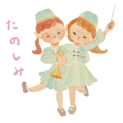 [LINEスタンプ] 水彩のおんなのこ2