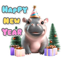 [LINEスタンプ] 動物 新年おめでとう クリスマス 誕生日