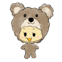 [LINEスタンプ] 着ぐるみおでこちゃん①