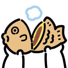 [LINEスタンプ] たい焼きの動くスタンプ