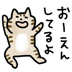 [LINEスタンプ] 応援ねこスタンプ