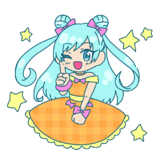 [LINEスタンプ] アイドルのアイちゃん