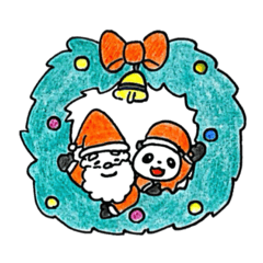 [LINEスタンプ] 【文字なし】パンダのパンちゃんクリスマス