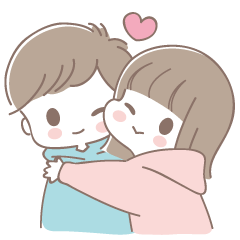 [LINEスタンプ] 彼女彼氏が好きすぎるスタンプ♥