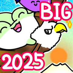 [LINEスタンプ] かえるのえるちゃん 2025 BIGスタンプ