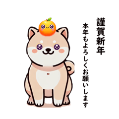 [LINEスタンプ] 柴犬 ポーズ24