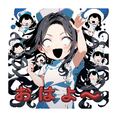 [LINEスタンプ] 幽霊ナースの霊子(たまこ)さん