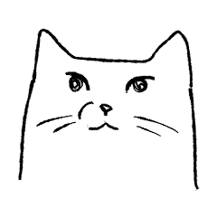 [LINEスタンプ] 他人顔ねこ