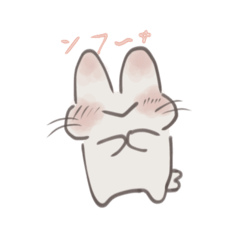 [LINEスタンプ] ほわっとしたうさぎ