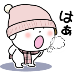 [LINEスタンプ] こぶる冬（でっか！）