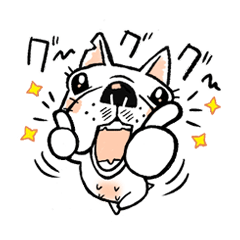 [LINEスタンプ] にしさん家のフレブル・グウさん