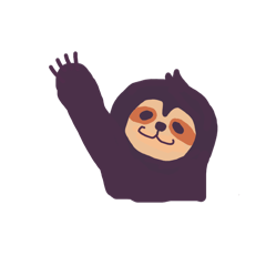 [LINEスタンプ] ナマケモノたんたん