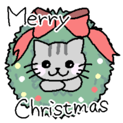 [LINEスタンプ] ゆる猫のクリスマス