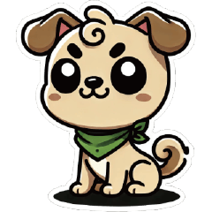 [LINEスタンプ] 笑顔の子犬スタンプ