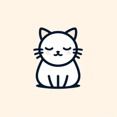 [LINEスタンプ] 静かな1匹の猫のスタンプ