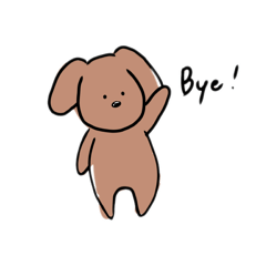 [LINEスタンプ] Cute puppy！！！の画像（メイン）