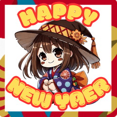 [LINEスタンプ] 新年の魔女スタンプ