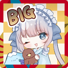 [LINEスタンプ] BIG年末・お正月のツインテール女子